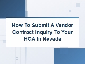 Submitting a Vendor Contract Inquiry to Your